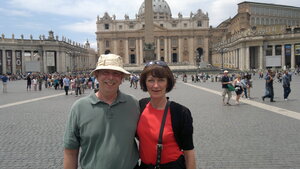 Fred Easton (left) and his wife, Sally Jo. Easton, a supply chain management professor in the Martin J. Whitman School of Management, died in late June. 