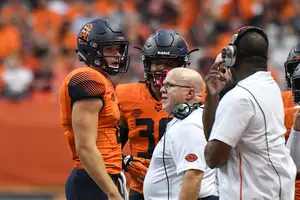 Syracuse offensive line coach Mike Cavanaugh spent two years coaching in the NFL and 14 years in power 5 conferences before he came to SU
