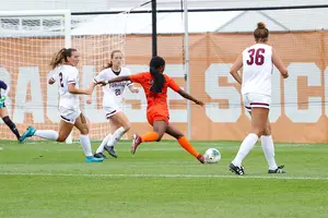 Goalkeeper Lysianne Proulx stopped both of the two Fordham shots on goal she faced on Sunday.