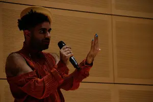 ALOK is a gender non-conforming writer and performance artist who performed in the Herg in honor of Trans Day of Remembrance. 