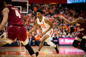 Last time Syracuse played Boston College, SU's leading scorer Elijah Hughes recorded just seven points. 