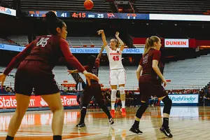 Digna Strautmane's 9.0 points-per-game average is nearly identical to last season's, but she's scored double-digits in three of the Orange's last six games.