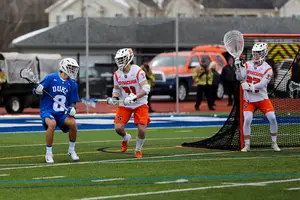 Drake Porter started all five games for Syracuse during its shortened 2020 season, its first two-year starter in net since Evan Molloy.