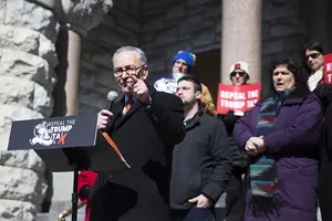 Schumer was one of several New York politicians who condemned the violent attack on the Capitol. 