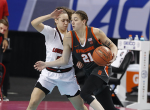 Emily Engstler scored a season-high 21 points in Syracuse's 72-59 loss to Florida State in the ACC semifinals.