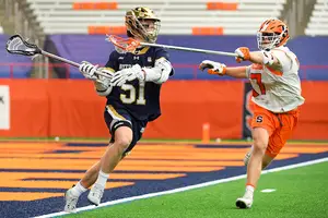 Pat Kavanagh recorded four goals in Notre Dame's blowout win in the Carrier Dome.