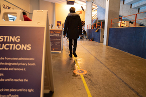 All students who regularly access campus are required to report to the Carrier Dome testing center at least once every seven days to remain in compliance with university testing guidelines.