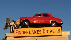 Since buying Finger Lakes Drive-In, owner Paul Meyer has made some changes and updates to the theater, including LED billboards and the new 1947 Dodge Coronet marquee.