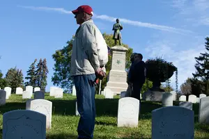 Oakwood Cemetery held an event in late September to honor Black Civil War veterans buried in Oakwood Cemetery.
