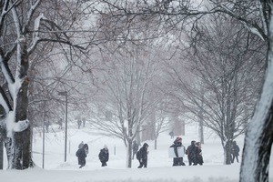 Students are finding creative ways to adjust to the freezing Syracuse winters.