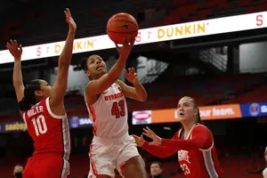 Four Syracuse players reached double-figures against Ohio State, including a 30-point game from Teisha Hyman.