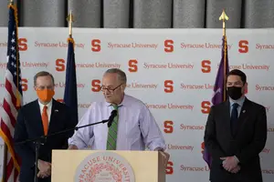 U.S. Senators Chuck Schumer and Kirsten Gillibrand announced $4.4 million to reimburse Syracuse University's COVID-19 expenditures.