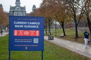 Roughly 73% of students either agreed or strongly agreed with the statement that SU should have mandatory masking for all students and faculty in university buildings regardless of their vaccination status.