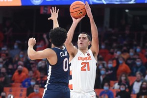 Cole Swider and Syracuse were unable to capitalize late in the second half against Virginia. 
