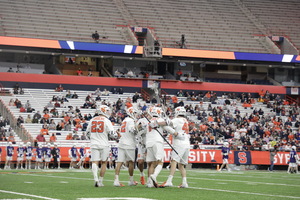 Syracuse won 26 of the game's 37 faceoffs against Holy Cross. 