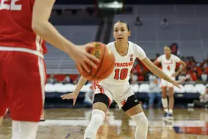 Syracuse allowed 14 points and nine rebounds to Elissa Cunane.