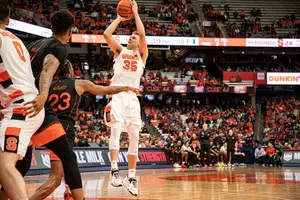 Buddy Boeheim scored a game-high 30 points in his final regular season game inside the Carrier Dome. 