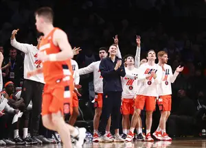 Buddy Boeheim was suspended for Syracuse's loss to No. 7 Duke.