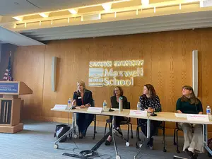 The Wednesday evening discussion comprised a panel of five experts from the Maxwell School of Citizenship and Public Affairs in respective fields relevant to the U.S. Supreme Court’s overturn of Roe v. Wade.