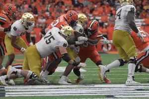 For the second straight week, Syracuse allowed over 200 yards on the ground.