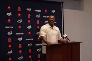 Dino Babers did not provide specifics on Garrett Shrader's injury at his Monday press conference.