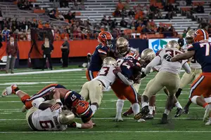 Despite Garrett Shrader’s return to the field, Syracuse struggled to muster any offense in its 38-3 loss.