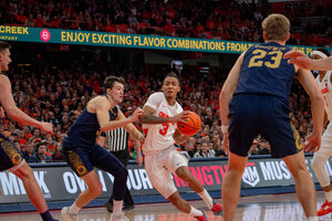 After notching 14 points and nine assists against Notre Dame two days prior, freshman Judah Mintz struggled against Miami, unable to help Syracuse pick up its biggest win of the season. 