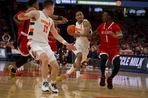 Judah Mintz notched 20 points in Syracuse's first win defeating Virginia Tech two years ago. 