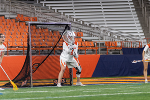 Delaney Sweitzer made 13 saves in the win over Maryland last Friday. 