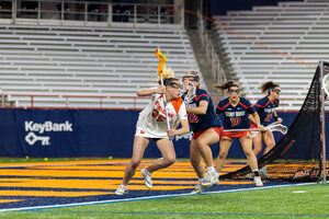 Ten different scorers made their mark for Syracuse in its 17-5 win over Louisville, but Megan Carney wasn't one of them.