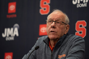 Former Syracuse University men's basketball coach Jim Boeheim's vehicle hit Jorge Jimenez on Feb 20, 2019.