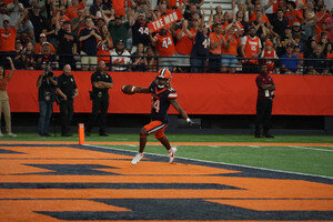 Syracuse's 677 total yards set a school record in a dominant 65-0 victory over Colgate