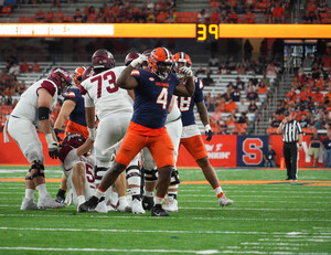 The Syracuse defense shutout Colgate in its opening game of 2023
