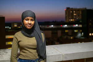 Rayan Mohamed was born in Somalia and immigrated from Ethiopia to the United States in 2014. She fostered her creativity at the North Side Learning Center and now plans to make a short film about the organization.