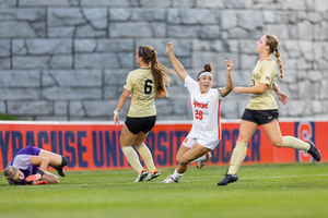 Syracuse's high pressure helped it build a 2-goal lead in the first half in a 2-2 draw against Wake Foretst.