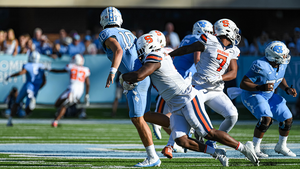 Tar Heels' quarterback Drake Maye finished with 442 passing yards and three touchdowns, coming only six yards shy of a career high.
