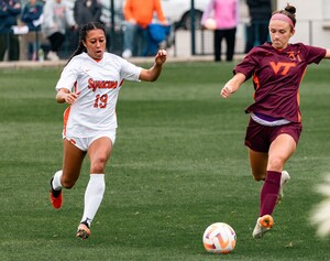 Raia James thought about stepping away from soccer after she underwent her third surgery before her senior year of high school. 