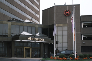 The Sheraton Hotel & Conference Center will close after spring commencement for construction, and is set to open as a 400-bed residence hall next fall. Some students have lived there since last year. 