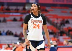 Dominique Camp, a graduate transfer from Akron, is out for the 2023-24 season with a knee injury. Camp previously played under head coach Felisha Legette-Jack at Buffalo during 2021-22.