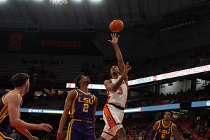 Eclipsing his career-high early in the second half, Judah Mintz went on to score a game-best 33 points to lead Syracuse to an 80-57 win over LSU.