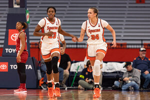 Freshman Alyssa Latham led the Orange with 23 points in the victory over Alabama.