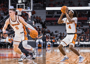 After combining to score just three points in a loss against Duke, Chris Bell and Justin Taylor went for 27 as Syracuse defeated Boston College. 
