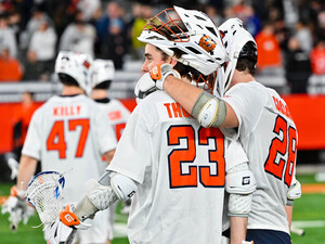 Finn Thomson recorded a season-high four points in No. 6 Syracuse's win over Utah. 