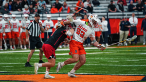 Mason Kohn dominated at the faceoff X, going 14-for-18 as No. 6 Syracuse defeated Utah 18-7. 