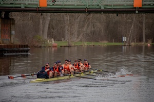 Syracuse men's rowing hosted its first race since 2019, winning both the Stagg and Goes Trophies. 