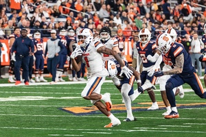 Syracuse running back LeQuint Allen Jr. shined in Syracuse's 2024 Spring Game. 