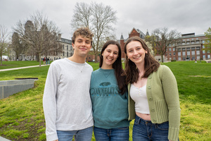 James Hutchinson, Chloe Fatuova and Ella Thomas have interned with American High. They’ve explored aspects of the industry including script writing, artificial intelligence and graphic design. 