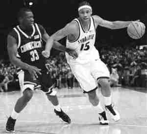 Carmelo Anthony makes his NCAA Tournament debut tomorrow in Boston.