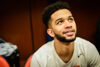 Syracuse guard Howard Washington has traveled with the team despite being out for the season with a torn ACL.