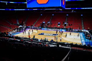 Little Caesars Arena was finished in September of 2017 and is home to NBA's Detroit Pistons.